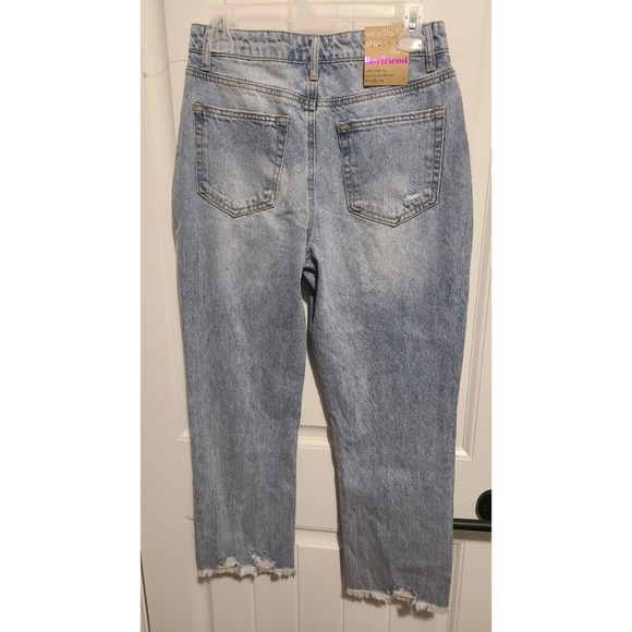Vanilla Star 90's boyfriend super high rise jeans Size 7 NEW NWT straight leg - Picture 3 of 6